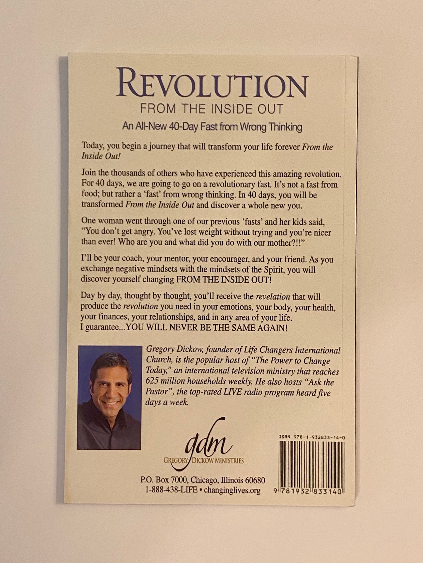 Revolution From The Inside Out by Gregory Dickow