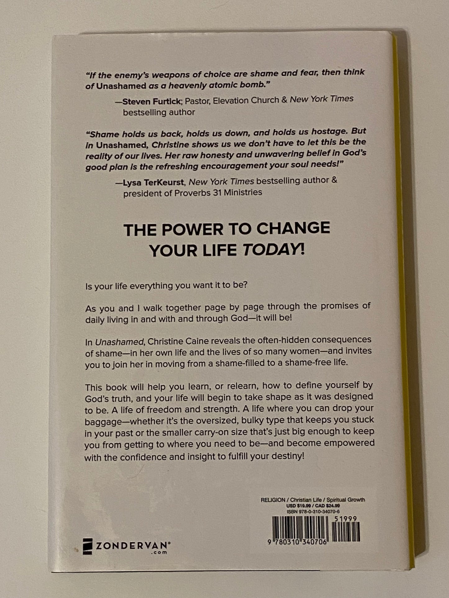 Unashamed by Christine Caine