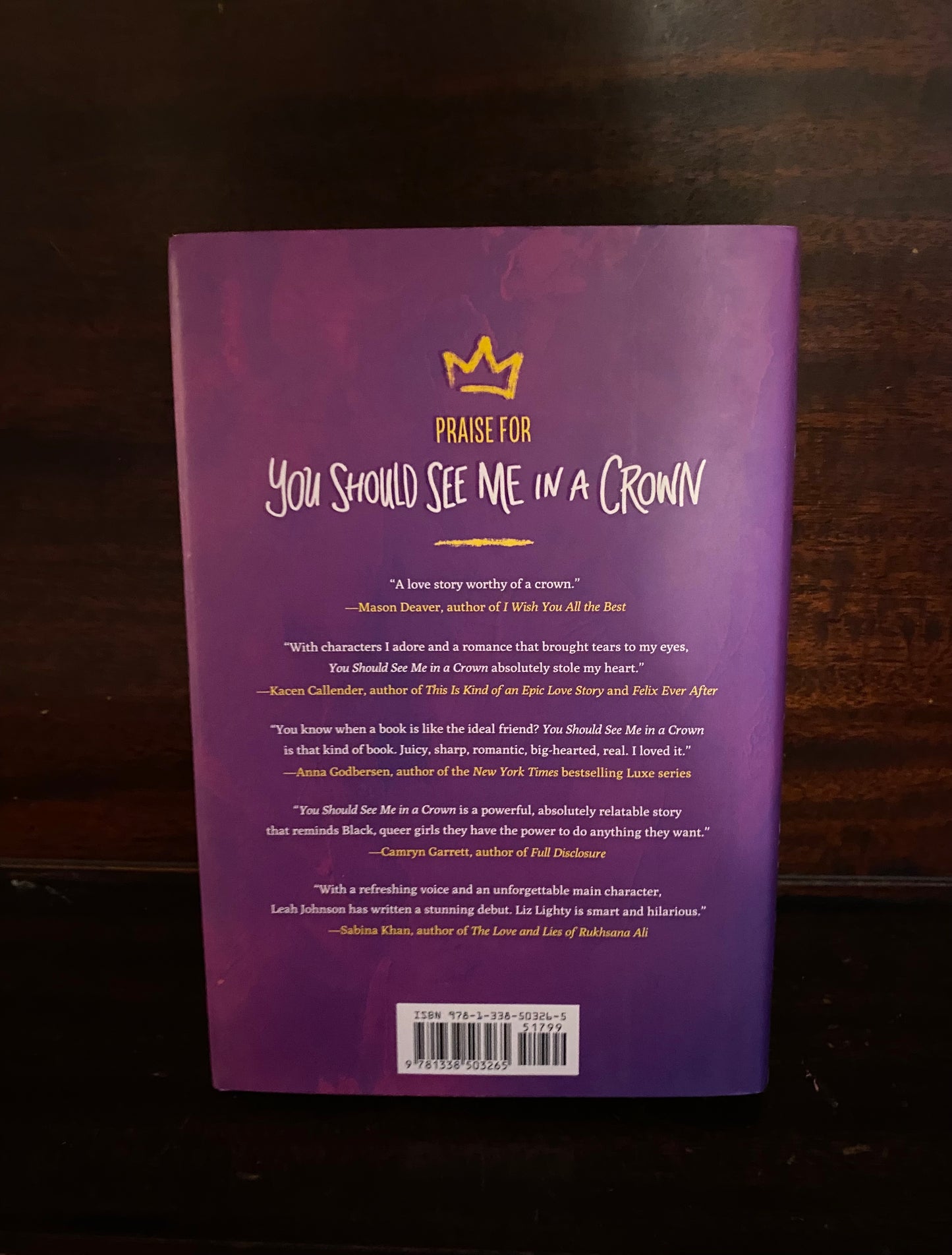 You Should See Me In A Crown by Leah Johnson