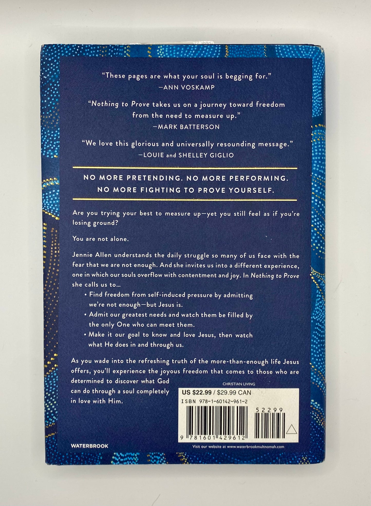 Nothing To Prove by Jennie Allen