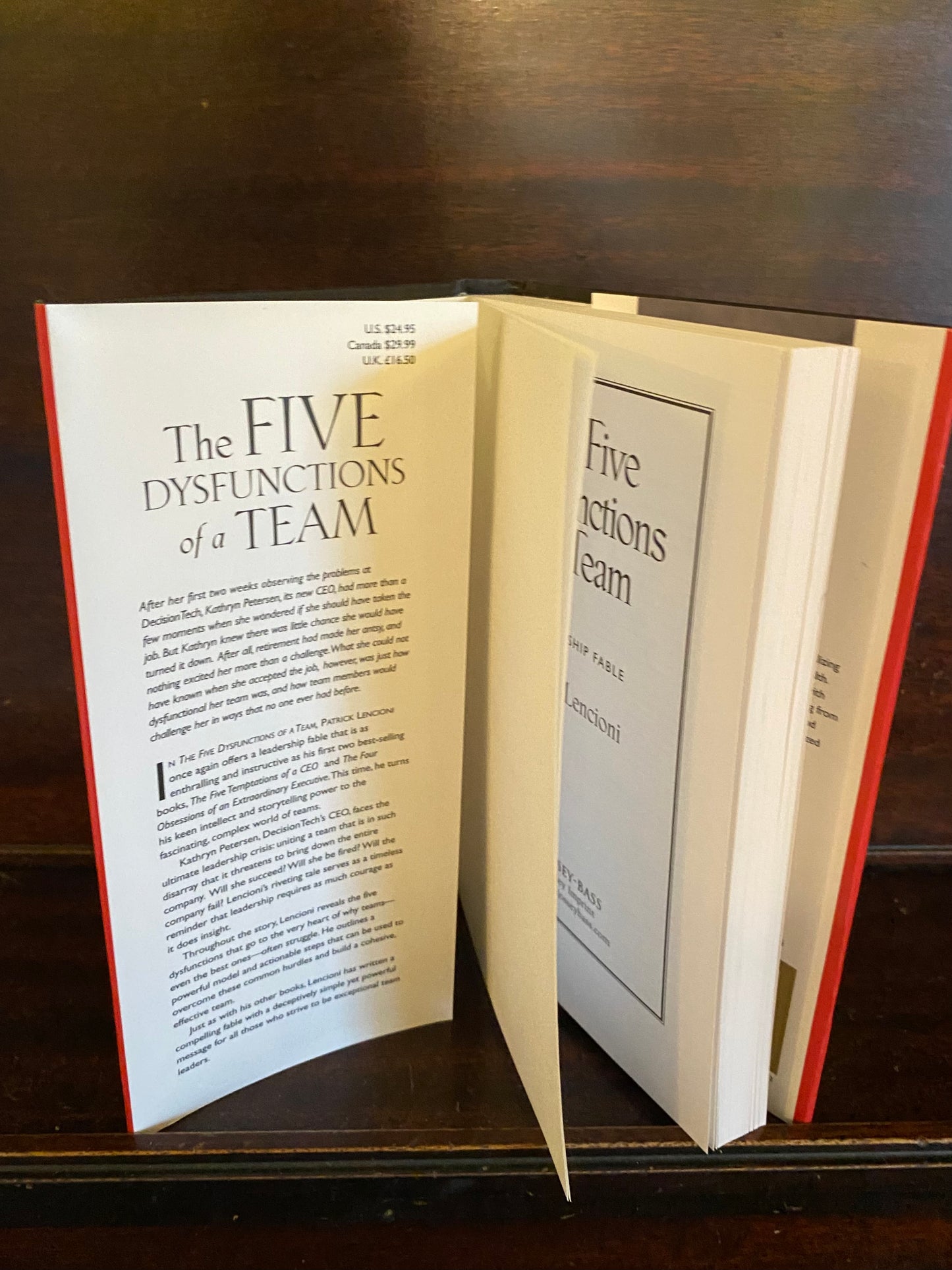 The Five Dysfunctions of a Team: A Leadership Fable by Patrick Lencioni