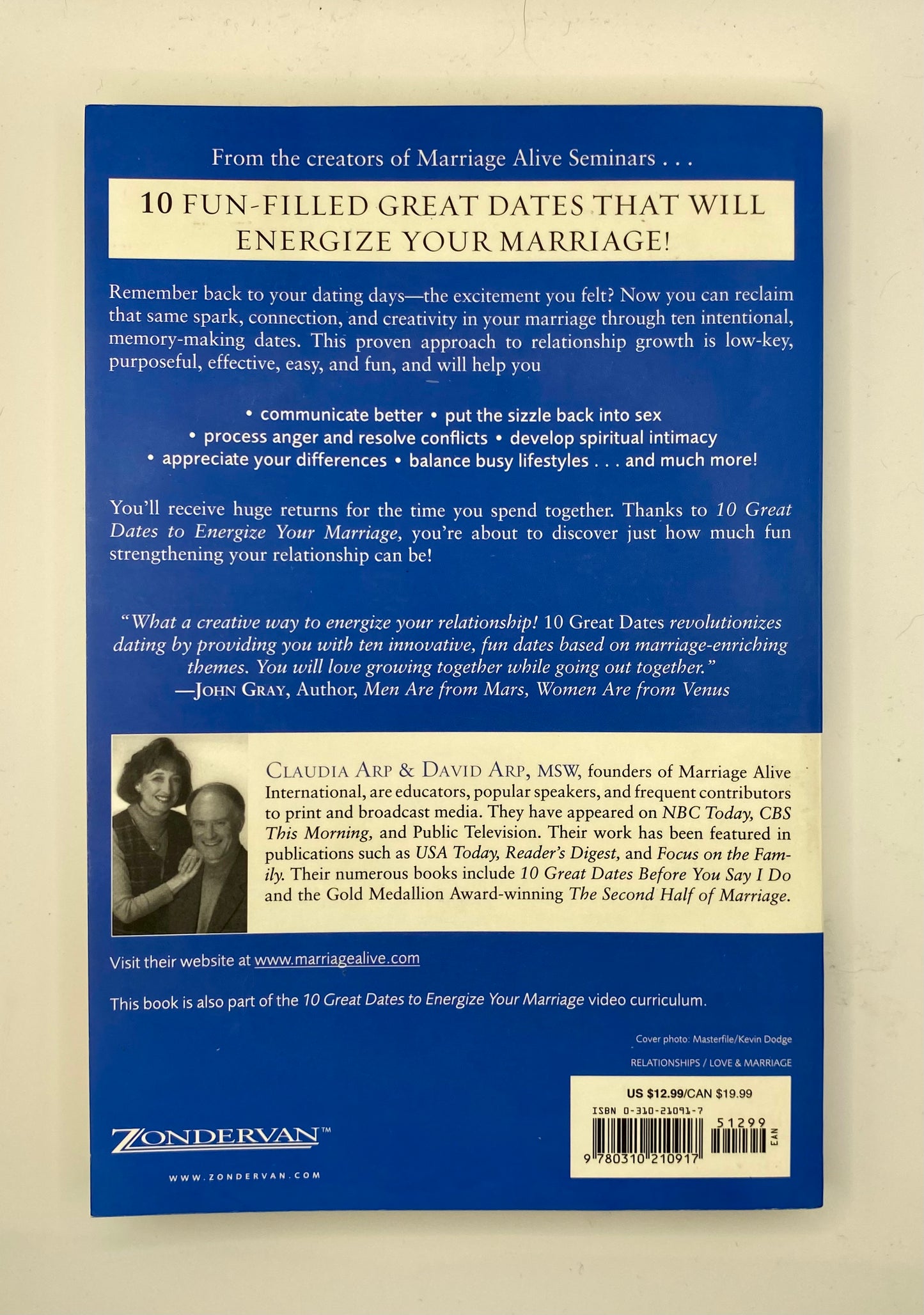 10 Great Dates To Energize Your Marriage by David & Claudia Arp